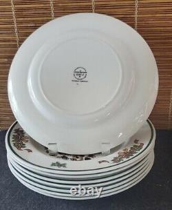 Johnson Brothers Victorian Christmas (8) Dinner (4) Salad Plates MADE IN ENGLAND