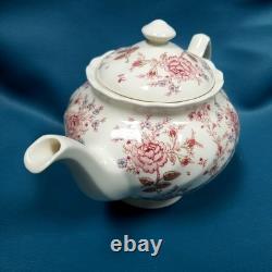 Johnson Brothers Villa Roses Teapot w Lid RARE Pattern Made in England Johnson Brothers Villa Roses Teapot w Lid RARE Pattern Made in England