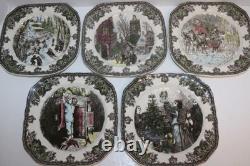 Johnson Brothers Vintage Friendly Village Salad Plates LOT of 5 HTF FREE SHIP Johnson Brothers Vintage Friendly Village Salad Plates LOT of 5 HTF FREE SHIP