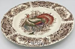 Johnson Brothers Vintage Wild Turkeys Native American Dinner Plate Lot of 4