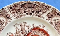 Johnson Brothers Vintage Wild Turkeys Native American Dinner Plate Lot of 4