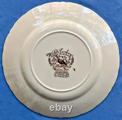 Johnson Brothers Vintage Wild Turkeys Native American Dinner Plate Lot of 4