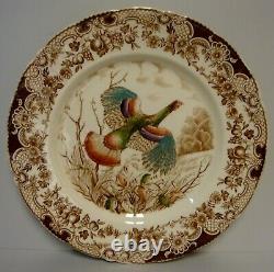 Johnson Brothers WILD TURKEYS FLYING Dinner Plates BROWN More Here SETS OF FOUR