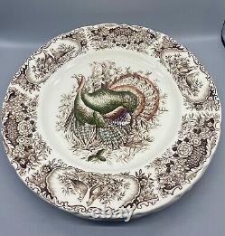 Johnson Brothers WILD TURKEYS NATIVE AMERICAN Dinner Plates Set of 4 EXCELLENT