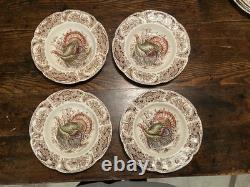 Johnson Brothers WILD TURKEYS Native American Windsor Ware 19 piece / Set for 4