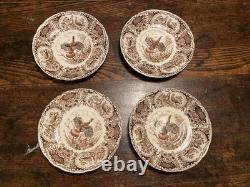 Johnson Brothers WILD TURKEYS Native American Windsor Ware 19 piece / Set for 4