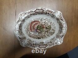 Johnson Brothers WILD TURKEYS Oval Vegetable Serving Bowl Windsor Ware Bin 65