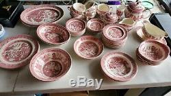 Johnson Brothers WILLOW PINK RED LOT CHEAP! . WHAT U SEE IS WHAT U GET