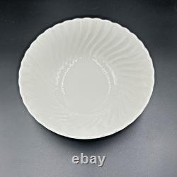 Johnson Brothers White Embossed Swirl Dinnerware Set 53 Pc England