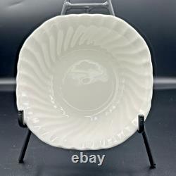 Johnson Brothers White Embossed Swirl Dinnerware Set 53 Pc England