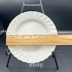 Johnson Brothers White Embossed Swirl Dinnerware Set 53 Pc England