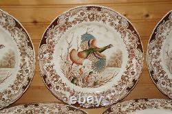 Johnson Brothers Wild Turkey (7) Dinner Plates, 10 5/8