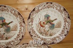 Johnson Brothers Wild Turkey (7) Dinner Plates, 10 5/8