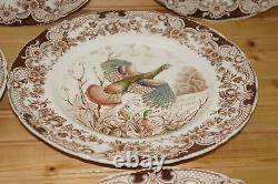 Johnson Brothers Wild Turkey (7) Dinner Plates, 10 5/8