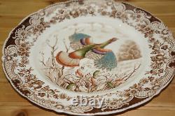 Johnson Brothers Wild Turkey (7) Dinner Plates, 10 5/8