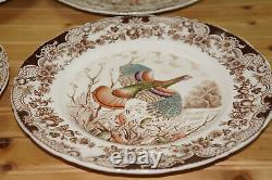 Johnson Brothers Wild Turkey (7) Dinner Plates, 10 5/8