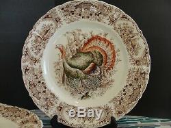 Johnson Brothers Wild Turkeys 6 Dinner Plates10 1/2