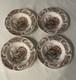 Johnson Brothers Wild Turkeys Native American 8 Rimmed Soup Bowls Set Of 4