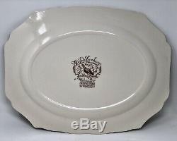 Johnson Brothers Wild Turkeys Native American Windsor Ware 20 Platter Excellent