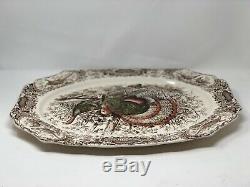 Johnson Brothers Wild Turkeys Native American Windsor Ware 20 Platter Excellent