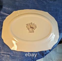 Johnson Brothers Wild Turkeys Native American Windsor Ware 20 Platter SPARKLING