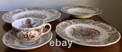 Johnson Brothers Wild Turkeys Native American Windsor Ware 5-Piece Place Setting