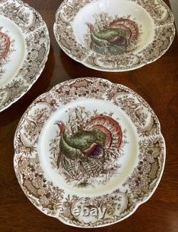 Johnson Brothers Wild Turkeys Native American Windsor Ware 5-Piece Place Setting