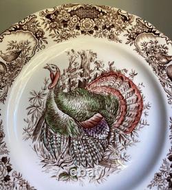 Johnson Brothers Wild Turkeys Native American Windsor Ware 5-Piece Place Setting