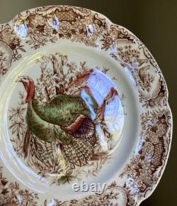 Johnson Brothers Wild Turkeys Native American Windsor Ware 5-Piece Place Setting