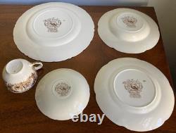 Johnson Brothers Wild Turkeys Native American Windsor Ware 5-Piece Place Setting