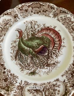 Johnson Brothers Wild Turkeys Native American Windsor Ware 5-Piece Place Setting