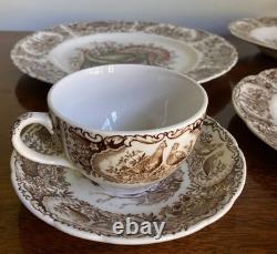 Johnson Brothers Wild Turkeys Native American Windsor Ware 5-Piece Place Setting
