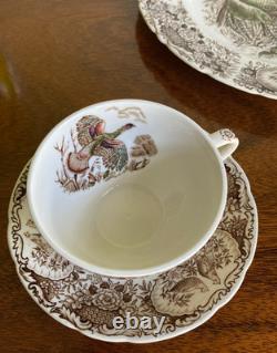 Johnson Brothers Wild Turkeys Native American Windsor Ware 5-Piece Place Setting
