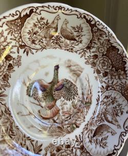 Johnson Brothers Wild Turkeys Native American Windsor Ware 5-Piece Place Setting