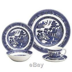 Johnson Brothers Willow Blue 20 Piece DinnerwareSet