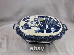 Johnson Brothers Willow Blue Large Oval Tureen And LID