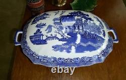 Johnson Brothers Willow Blue Large Oval Tureen And LID