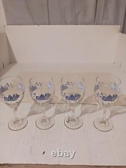 Johnson Brothers Willow Blue Tumbler Wine Glass Set