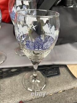 Johnson Brothers Willow Blue Tumbler Wine Glass Set-5
