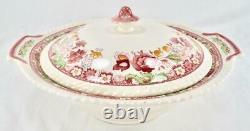 Johnson Brothers Winchester Pink Round Covered Vegetable Bowl And Lid (O2) AS IS