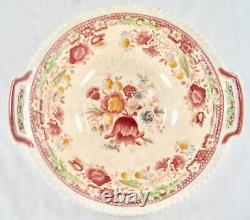 Johnson Brothers Winchester Pink Round Covered Vegetable Bowl And Lid (O2) AS IS