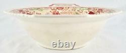 Johnson Brothers Winchester Pink Round Covered Vegetable Bowl And Lid (O2) AS IS