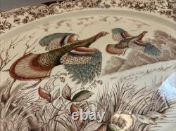 Johnson Brothers Windsor Ware Flying Wild Turkeys 20 Serving Platter Unused