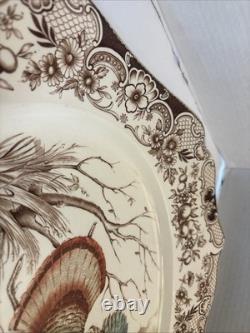 Johnson Brothers Windsor Ware Flying Wild Turkeys 20 Serving Platter Unused