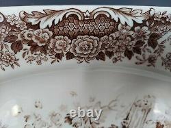 Johnson Brothers Windsor Ware Wild Turkeys 17 1/4 Oval Serving Platter EUC