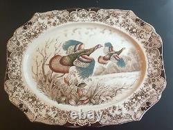 Johnson Brothers Windsor Ware Wild Turkeys 20 Platter