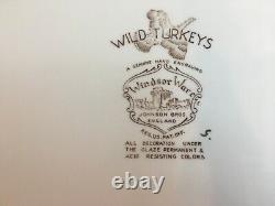 Johnson Brothers Windsor Ware Wild Turkeys 20 Platter