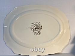 Johnson Brothers Woodland Wild Turkeys Native American Windsor Ware Platter 20'