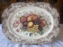 Johnson bros england large harbest fruit windsor ware tray