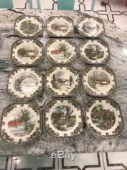 Johnson brothers friendly village for 12 people, 9 piece each setting 108 pieces